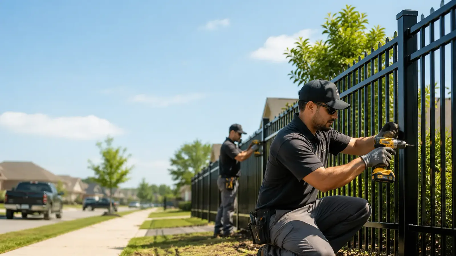 Metal Fence Installation in Paris Crossing, IN